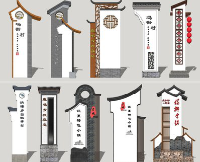 蒙城美丽乡村标识标牌有哪些分类？